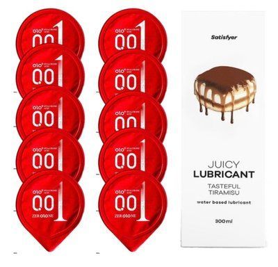 OLO Warming 10 шт. + Лубрикант Satisfyer Tasteful Tiramisu 300 мл SOS12509 фото