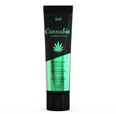 Лубрикант на водной основе Intt Cannabis (100 мл) с маслом семян конопли, не растекается SO2931 фото