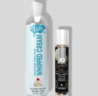 Wet Oral Play Whipped Cream (118 мл) + JO GELATO Mint Chocolate (30 мл) LB796 фото