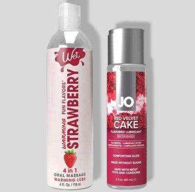 Wet Oral Play Strawberry (118 мл) + JO Red Velvet Cake (60 мл) LB846 фото