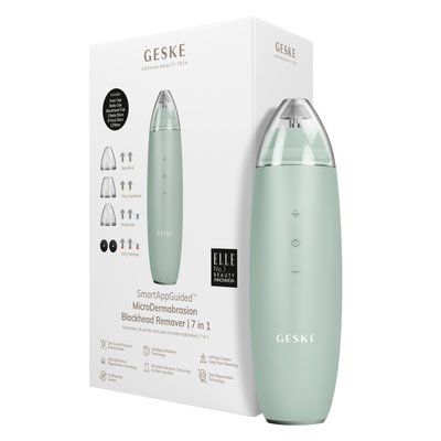 Мікродермабразійний пристрій для видалення чорних цяток GESKE MicroDermabrasion Blackhead Remover 7в1 green HB0568 фото
