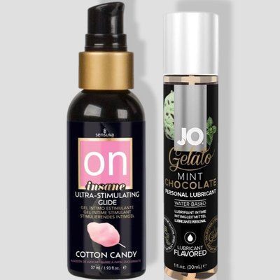 Sensuva Ultra-Stimulating On Insane Cotton Candy (57 мл) + System JO GELATO Mint Chocolate (30 мл) LB110 фото