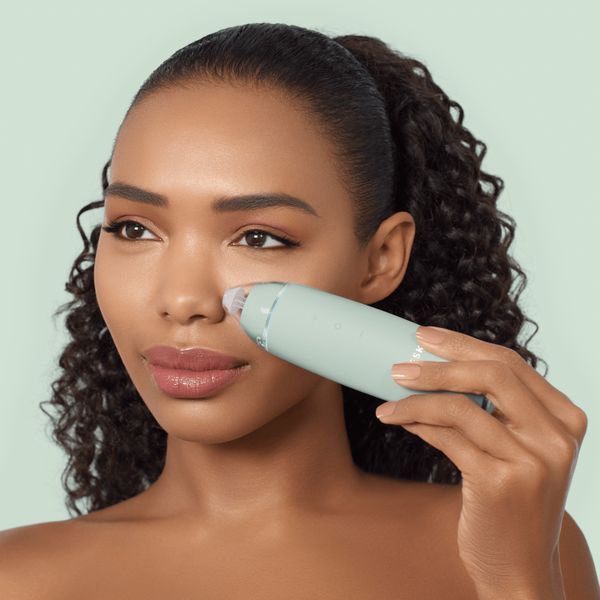 Мікродермабразійний пристрій для видалення чорних цяток GESKE MicroDermabrasion Blackhead Remover 7в1 green HB0568 фото