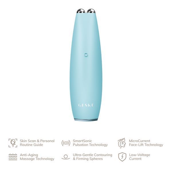 Мікрострумова ручка для підтяжки обличчя GESKE MicroCurrent Face-Lift Pen 6в1 turquoise HB0125 фото