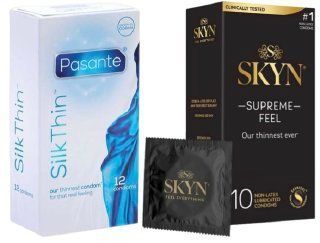 Набор с Skyn ​​Supreme Feel 10 штук + Pasante Silk Thin 12 шт SOS8091 фото