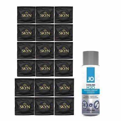 SKYN ORIGINAL &mdash; 18 шт та Лубрикант System JO H2O &mdash; COOLING (60 мл) SOS845 фото