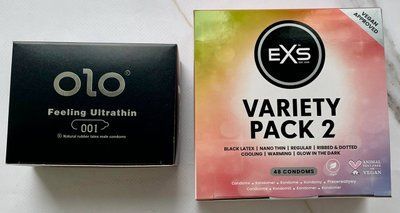 Комплект резинок OLO Feeling Ultrathin 001 10 шт - EXS Variety pack 2, 48 шт SOS3191 фото