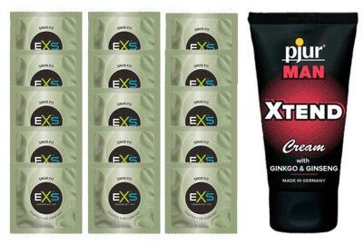 Комплект EXS Snug Fit 15 шт + MAN Xtend Cream, 50 мл SOS14913 фото