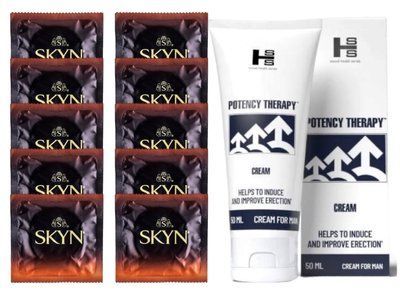 Комплект Skyn Warming 10 шт + Potency Therapy Cream (50 мл) SOS14462 фото