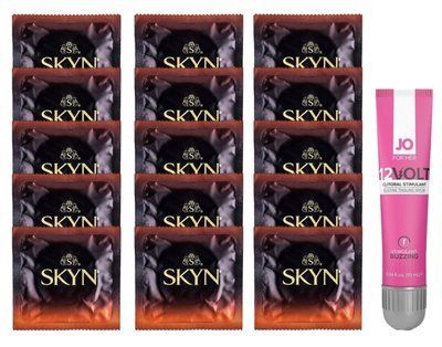 Комплект Skyn Warming 15 шт + JO 12VOLT Gel 10 мл SOS14512 фото