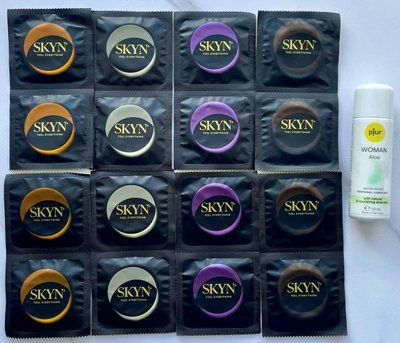 Набор из 16 штук Skyn ​​+ лубрикант pjur Woman Aloe (30 мл) SOS4041 фото