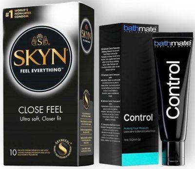 Набор из SKYN Close Feel (10 шт) + Пролонгатор Bathmate Control 7 мл SOS8939 фото