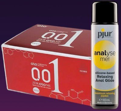 Набір OLO збуджуючі 001 (червоні) 10 штук + Лубрикант pjur analyse me! jojoba silicone 100 мл SOS4685 фото
