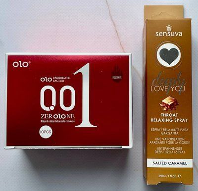 Комплект OLO Збуджуючі 001 10 шт - Спрей Sensuva Deeply Love You Salted Caramel 29 мл SOS3591 фото