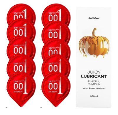 OLO Warming 10 шт. + Лубрикант Satisfyer Playful Pumpkin 300 мл SOS12510 фото