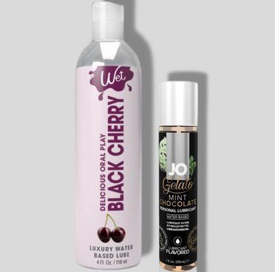 Wet Oral Play Black Cherry (118 мл) + JO GELATO Mint Chocolate (30 мл) LB897 фото