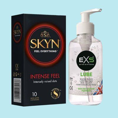 Набор SKYN Intense Feel 10шт и Лубрикант EXS Aloe 250 мл (прозрачный) SOS4390 фото