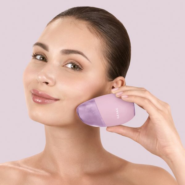 Масажер для обличчя GESKE Cool&Warm Eye and Face Massager 7в1 pink HB0291 фото