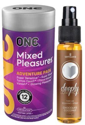 Комплект 12 шт ONE Mixed Pleasures + Спрей Sensuva Deeply Love You Chocolate Coconut (29 мл) SOS6113 фото