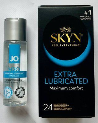 Комплект Skyn Extra Lube 24 шт + Лубрикант System JO H2O ORIGINAL (60 мл) SOS2992 фото