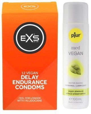 Набір EXS Delay (12 шт) + pjur MED Vegan Glide 100 мл SOS13461 фото