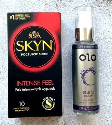Набір SKYN Intense Feel (10 штук) + Лубрикант "olo smooth" 60 мл SOS2342 фото