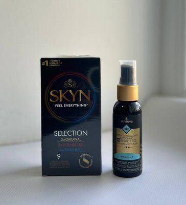 Skyn Selection &mdash; 9 шт та Лубрикант Sensuva - Ultra-Stimulating & Cooling On Insane Ice 57 ml SOS1044 фото