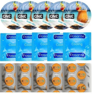 Набор 15 шт ONE Island Punch + Pasante Cooling + EXS Delay SOS7145 фото