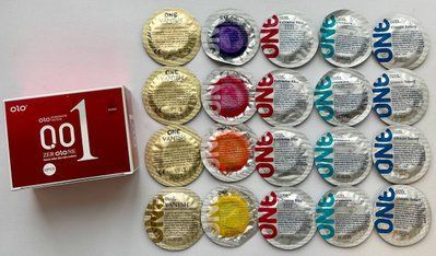Комплект 30 штук OLO збудливі з розігріваючим ефектом 001 + ONE Color Sensations, Extreme Ribs, Pleasure plus, Vanish, Classic SOS2242 фото