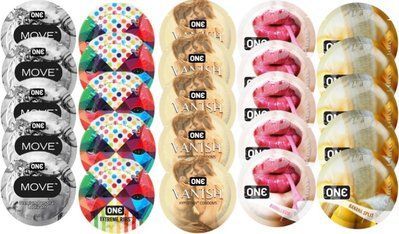 Набор из 25 шт One Move + ONERibs + ONE Vanish + ONE SensitiveBubblegum + ONEBanana SOS8390 фото