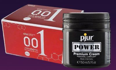 Набір OLO збуджуючі 001 (червоні) 10 штук + Лубрикант pjur POWER Premium Cream 150 мл SOS4686 фото