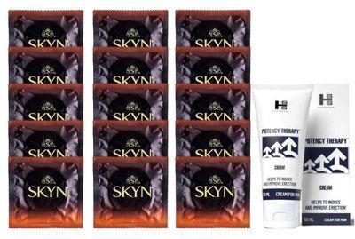 Комплект Skyn Warming 15 шт + Potency Therapy Cream (50 мл) SOS14463 фото