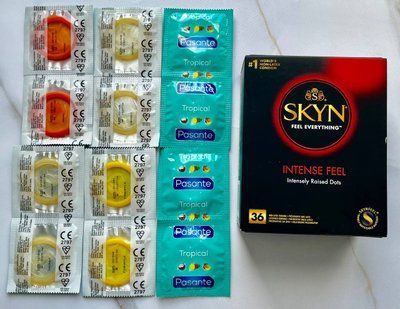 Набір Skyn Intense Feel 36 шт + Pasante Tropical 12 шт SOS3042 фото