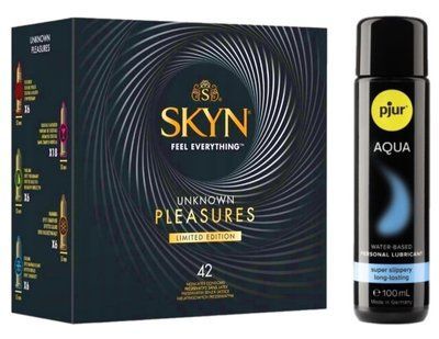 Комплект SKYN Pleasures 42 шт + Pjur Aqua 100 мл SOS13261 фото