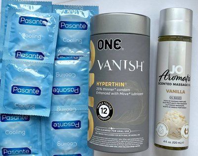 Набір 22 шт ONE Vanish - Pasante Cooling + System JO Aromatix Vanilla 120 мл SOS1691 фото