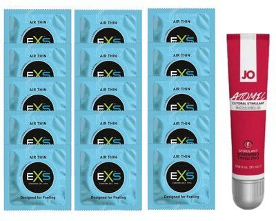 Комплект EXS Air Thin 15 шт + JO ATOMIC WARMING SOS14793 фото