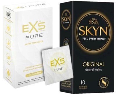 Набор с SKYN Original 10 штук + EXS Pure 12 шт SOS7893 фото