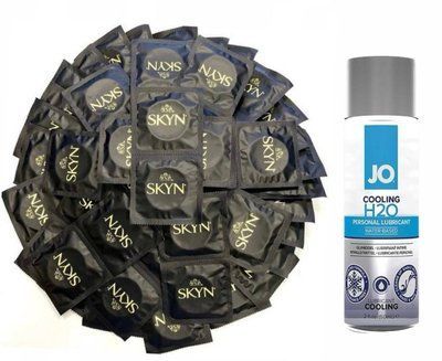 SKYN ORIGINAL &mdash; 50 шт та Лубрикант System JO H2O &mdash; COOLING (60 мл) SOS846 фото
