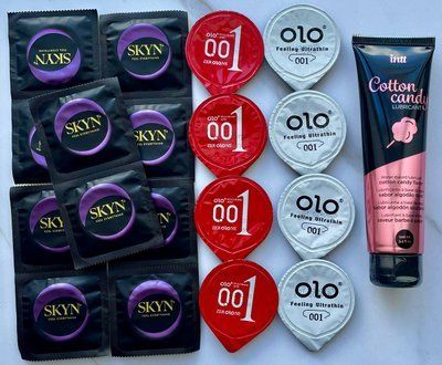 Набор 18 штук Skyn, Olo + лубрикант Intt Cotton Candy (100 мл) SOS3992 фото