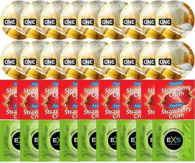 Набір 36 шт ONE Banana Split + Pasante Strawberry Crush + EXS EXTREME 3 в 1 SOS7743 фото