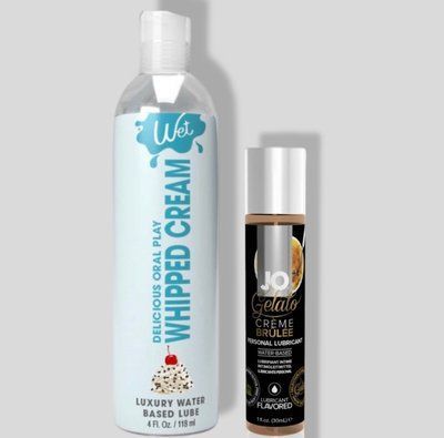 Wet Oral Play Whipped Cream (118 мл) + JO GELATO CremeBrulee (30 мл) LB798 фото