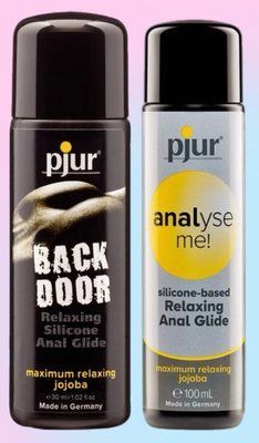 Набір лубрикантів pjur backdoor anal Relaxing jojoba silicone 30 мл + pjur analyse me! Relaxing jojoba silicone 100 мл LB672 фото