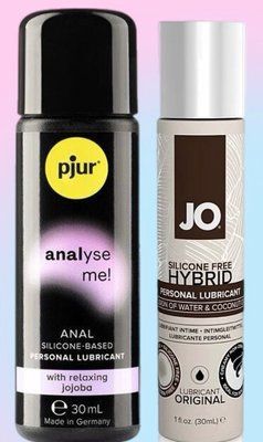 Набір лубрикантів pjur analyse me! Relaxing jojoba silicone 30 мл + System JO Silicone Free Hybrid ORIGINAL (30 мл) LB573 фото