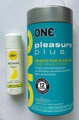 Набор ONE Pleasure Plus 12 шт + Лубрикант pjur Woman Vegan 30 мл SOS2016 фото