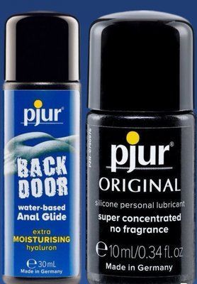 Набір лубрикантів pjur backdoor Comfort water glide 30 мл + pjur Original 10 мл, 2в1 LB374 фото