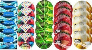 Набор из 25 шт One Oasis Premium + ONE Ribs + ONE Glowing + ONEChocolateStrawberry + ONEBanana SOS8464 фото