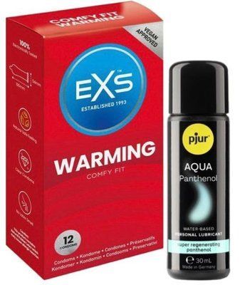 Набір EXS Warming (12 шт) + pjur Aqua Panthenol 30 мл SOS13485 фото