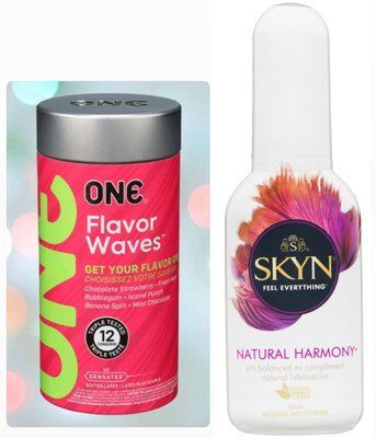 Набор : ONE Flavor Waves 12 шт и Лубрикант Skyn Natural Harmony &ndash; 80 мл SOS620 фото
