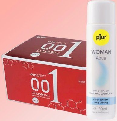 Набір OLO збуджуючі 001 (червоні) 10 штук+ Лубрикант pjur Woman Aqua 100 мл SOS4611 фото