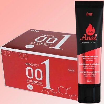 Набір OLO збуджуючі 001 (червоні) 10 штук + Лубрикант Intt Hot Anal (100 мл) SOS4661 фото